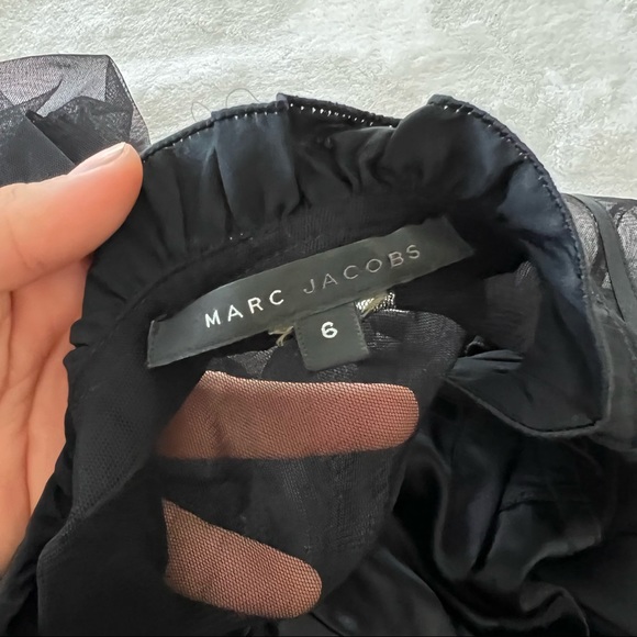 Marc Jacobs 100% Silk 1930s Victorian Style A-Line Dress - Picture 4 of 8